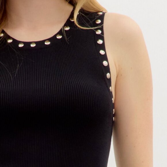 Black Studded Tank - Picture 5 of 5